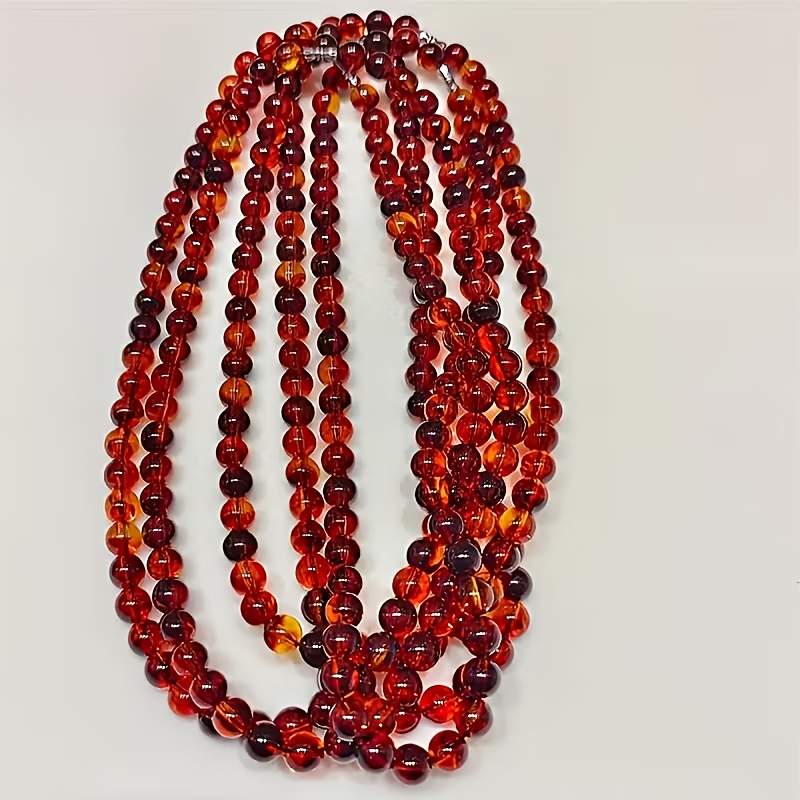 Burmese Bloodstone Amber Multi-Piece Mala Beads Set